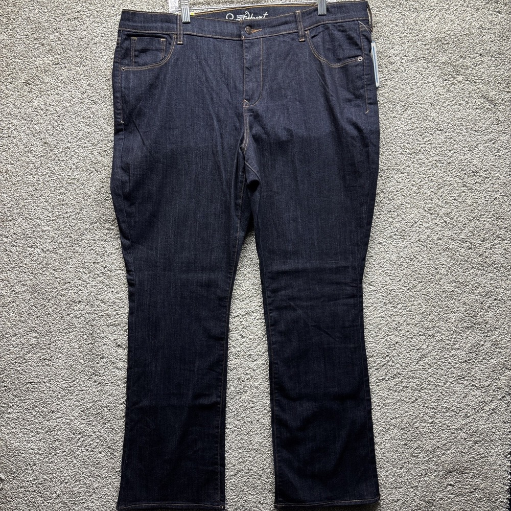 Old Navy Women's the Sweet Heart Bootcut Jeans Size 18x34 Long Dark Wash NEW NWT